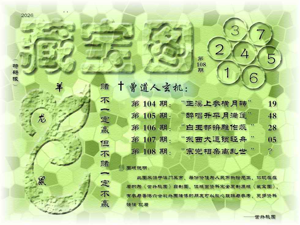 藏宝图 第108期
