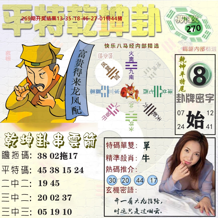 平特乾坤卦 第270期