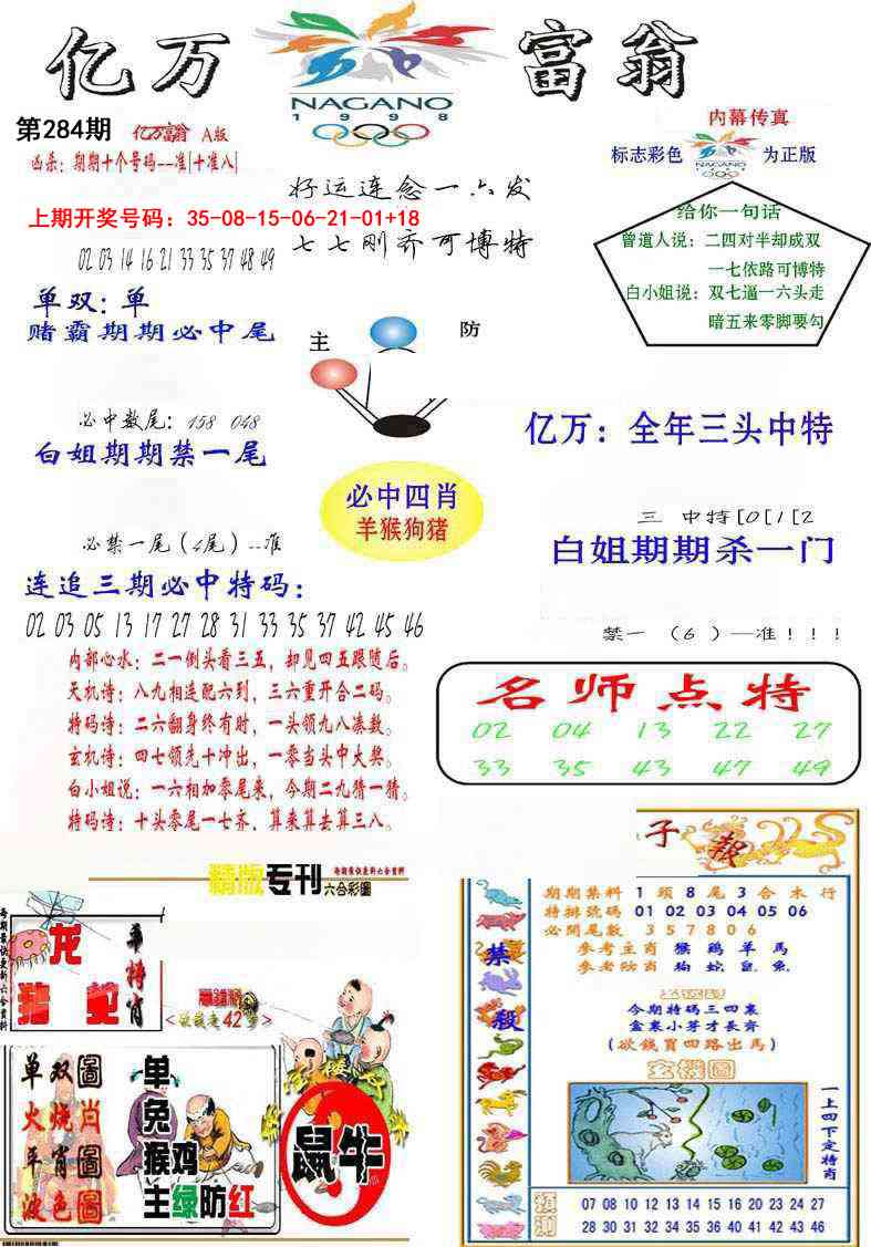 亿万富翁A 第283期
