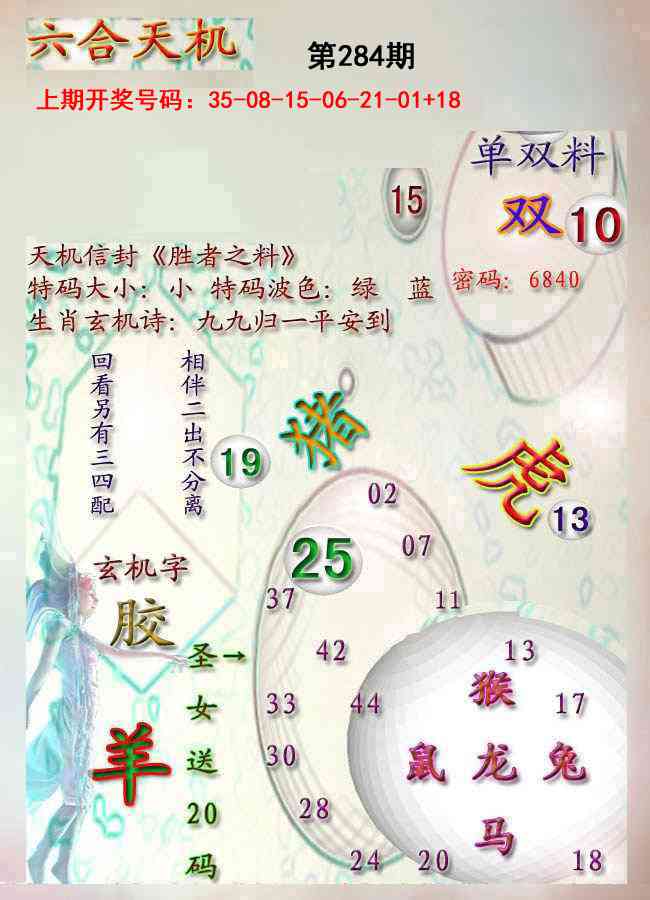 天机报 第283期