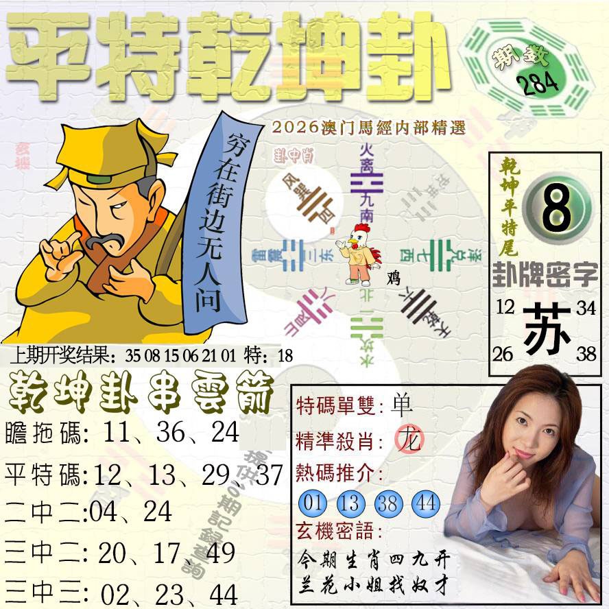 平特乾坤卦 第284期
