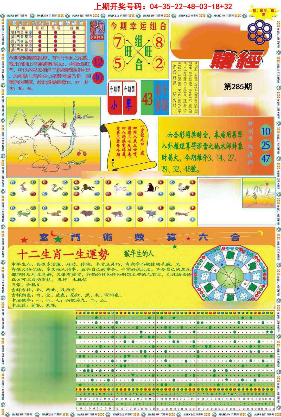 九龍赌经A(推荐) 第285期