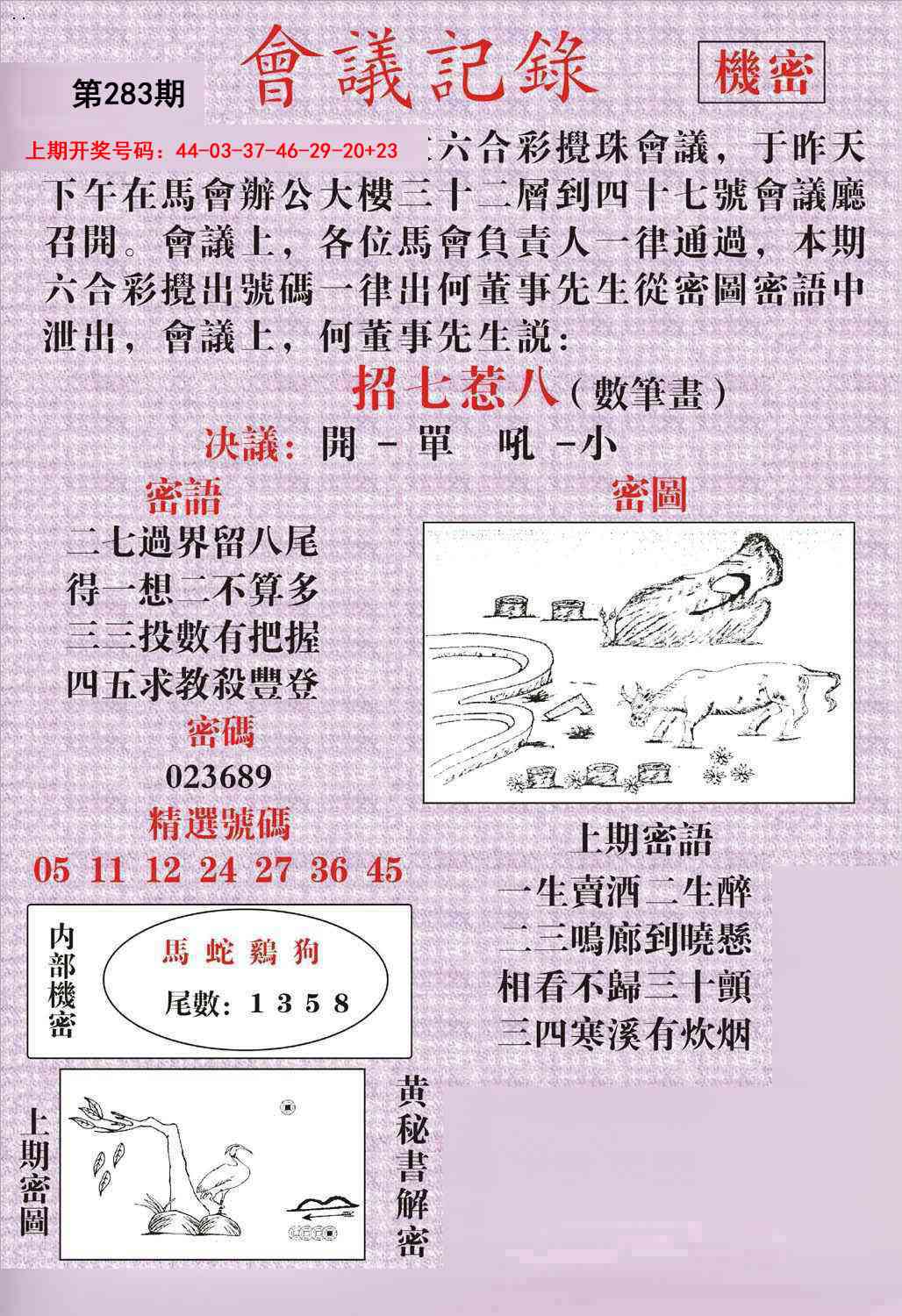 会议记录 第283期