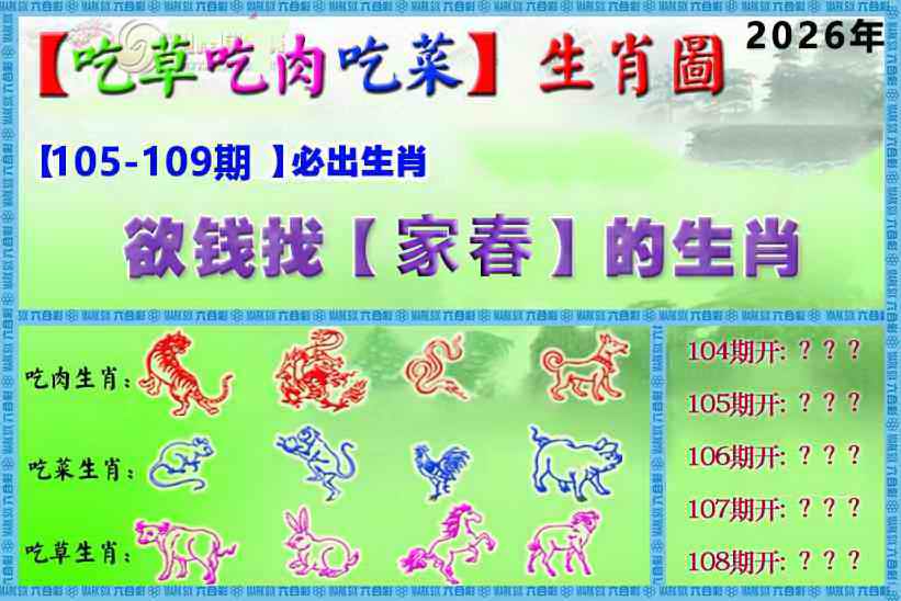 吃草吃肉吃菜玄机 第108期