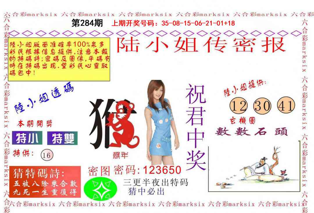 陆小姐传密A 第284期