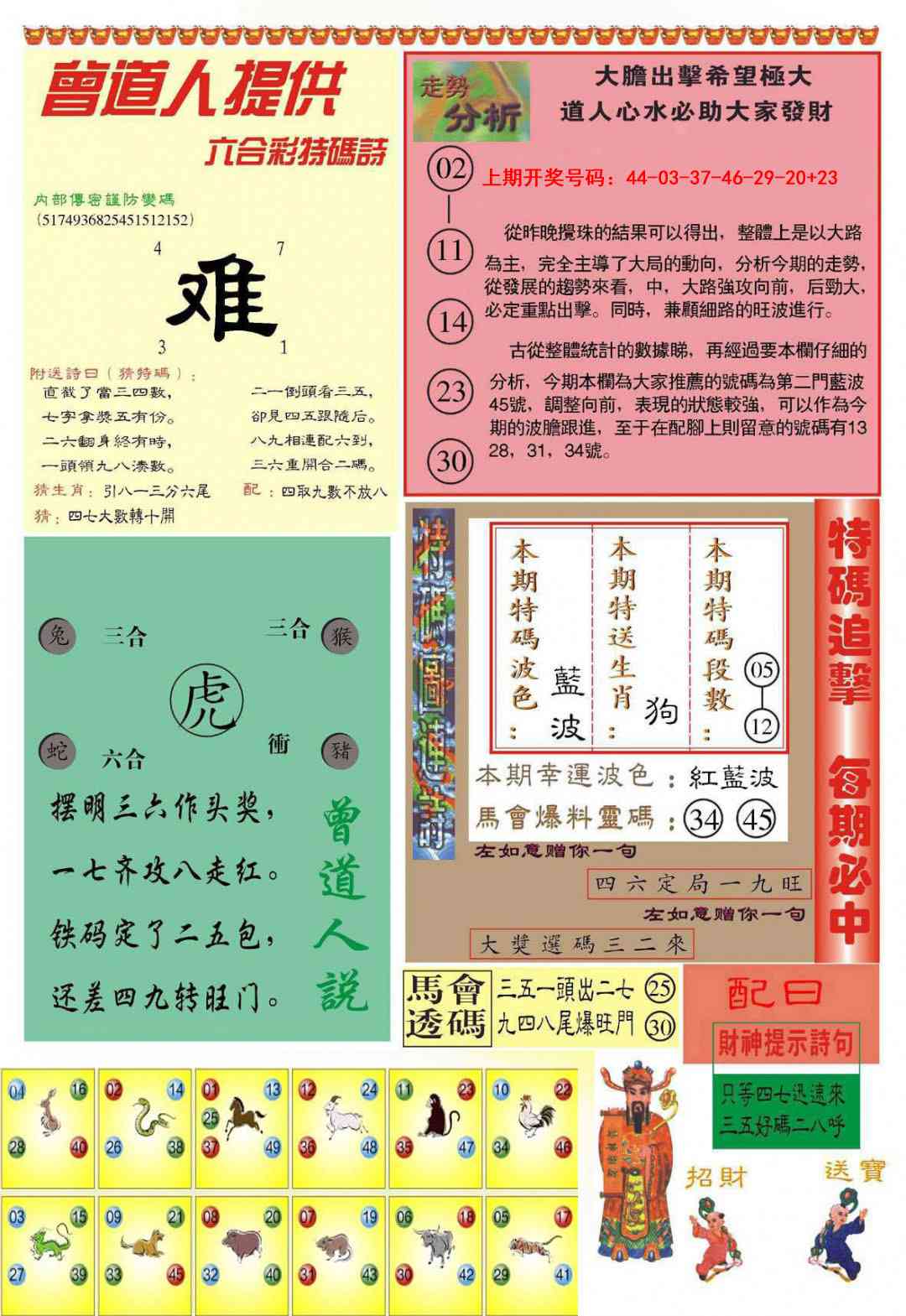 曾道人内幕B加大版 第283期