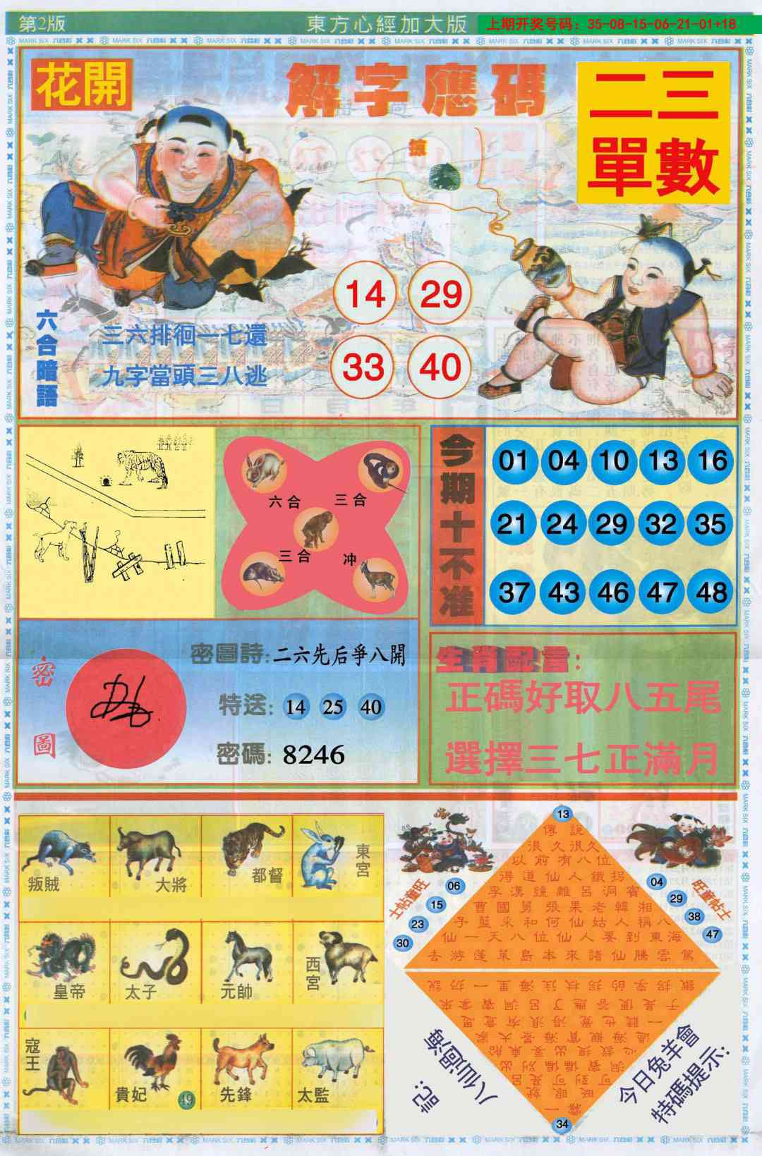 东方心经B加大版 第283期