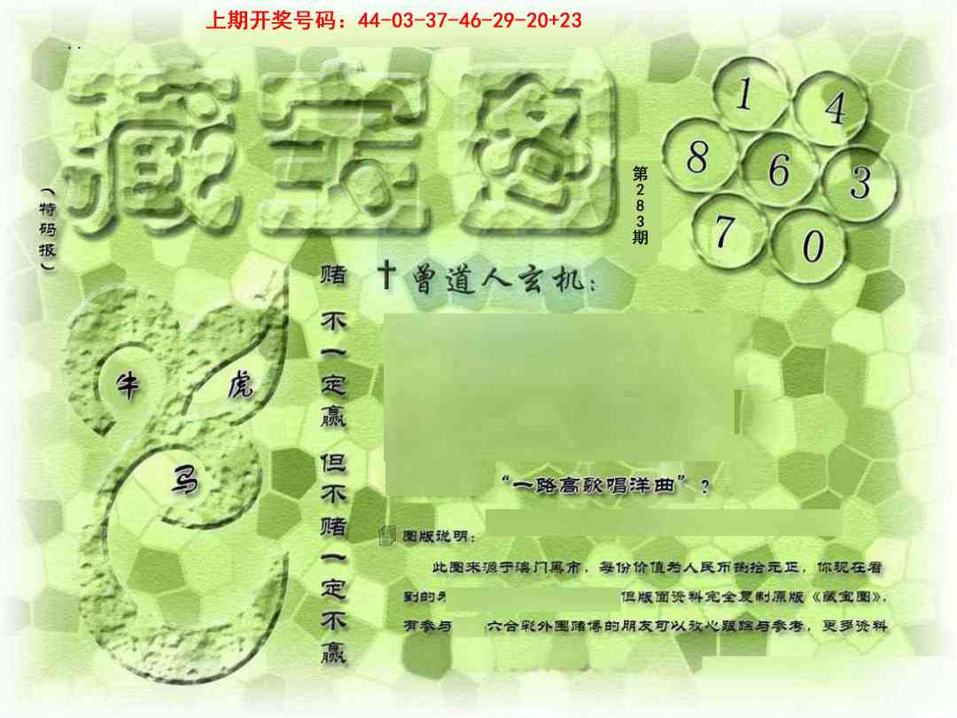 假新藏宝图 第283期