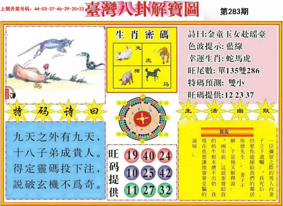 台湾八卦解宝图 第283期