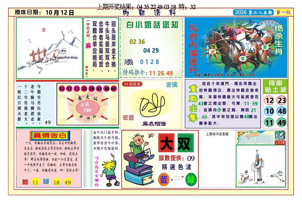 内部透料A 第285期