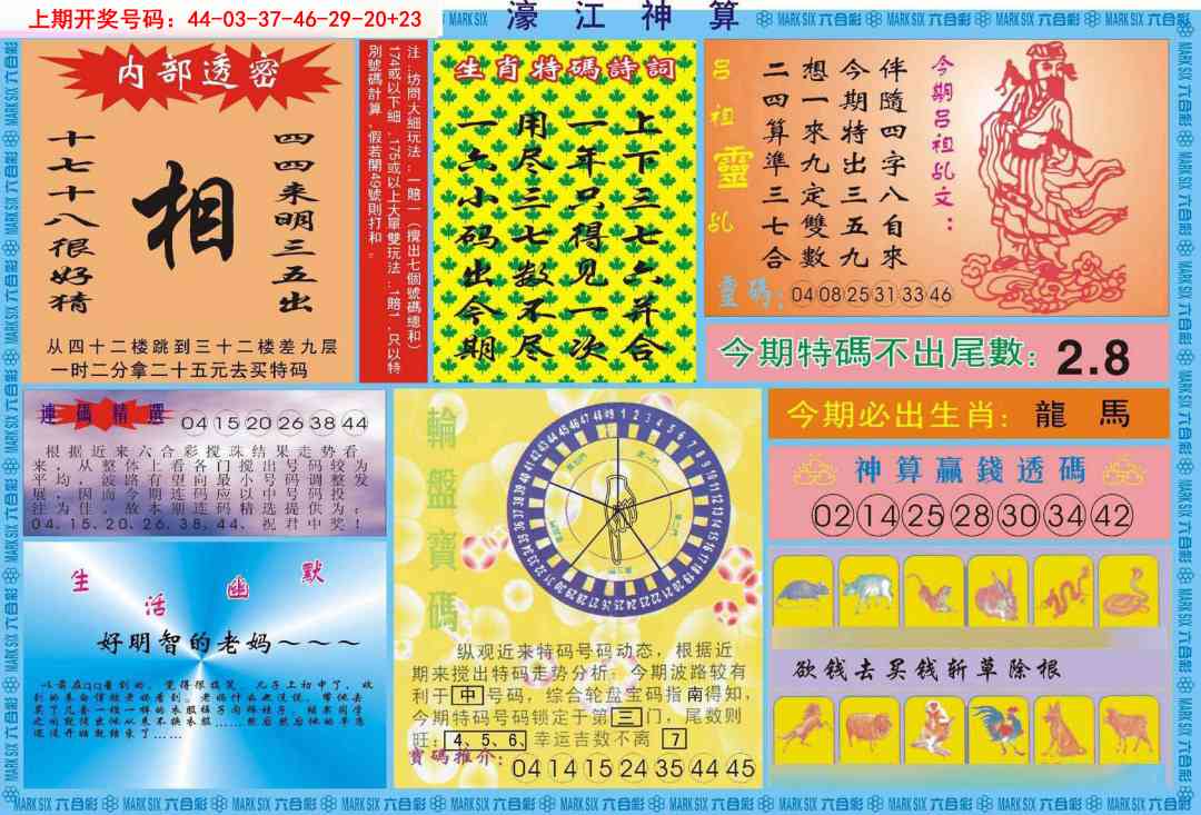濠江神算B 第283期