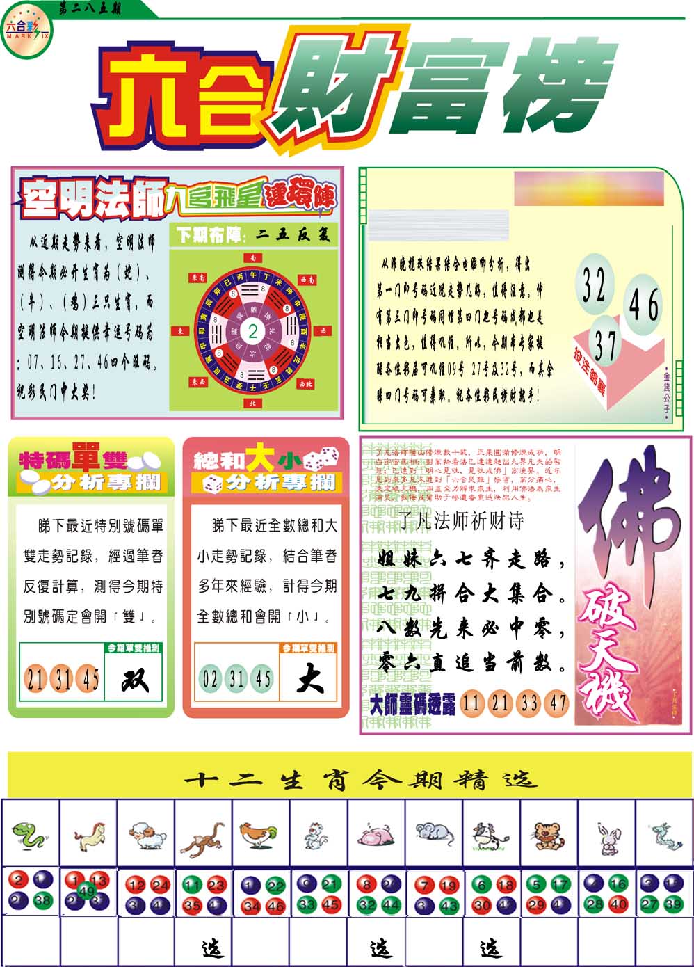 财富榜 第285期