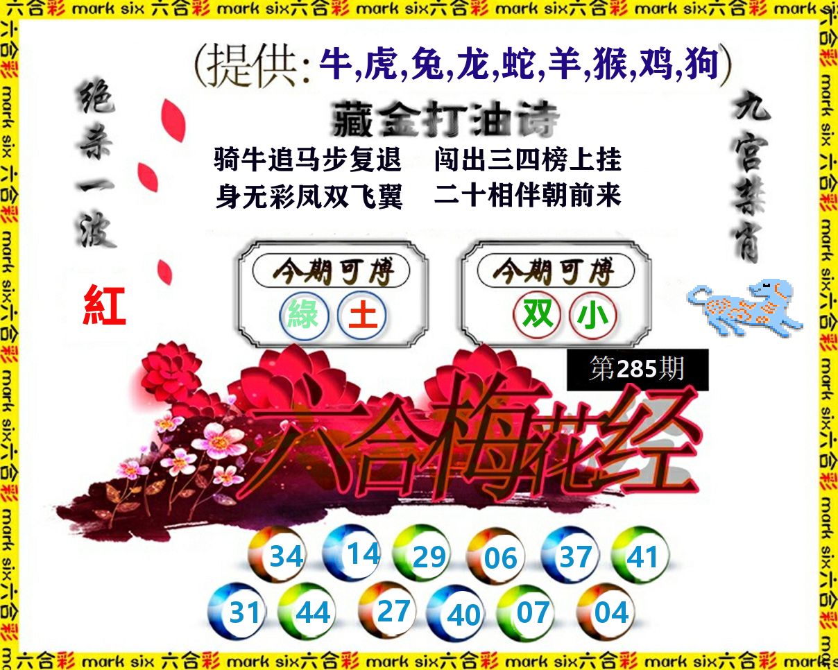 六合梅花经 第285期