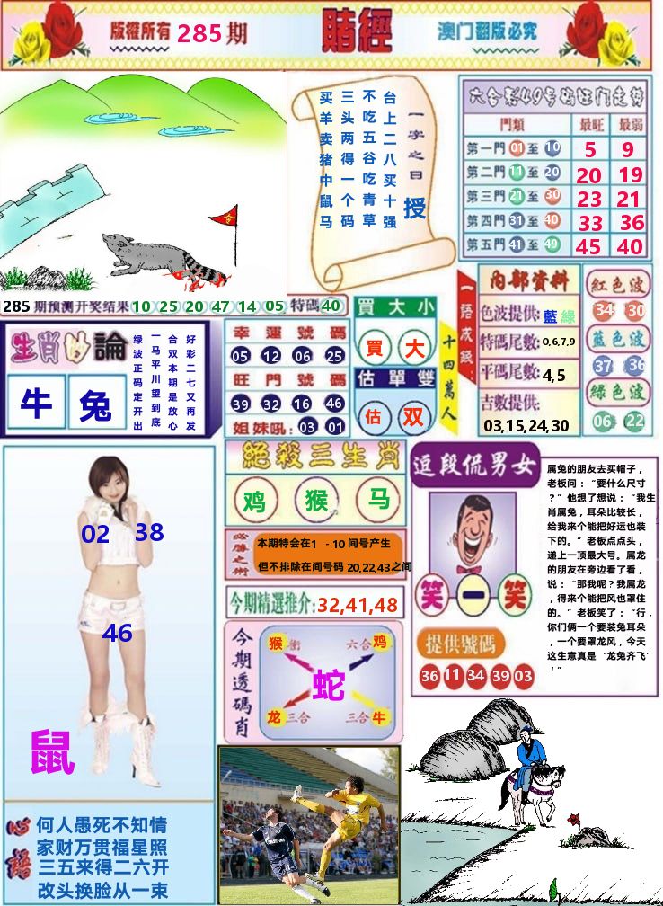 澳门赌经 第284期