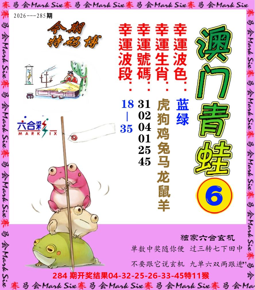 青蛙系列6 第285期