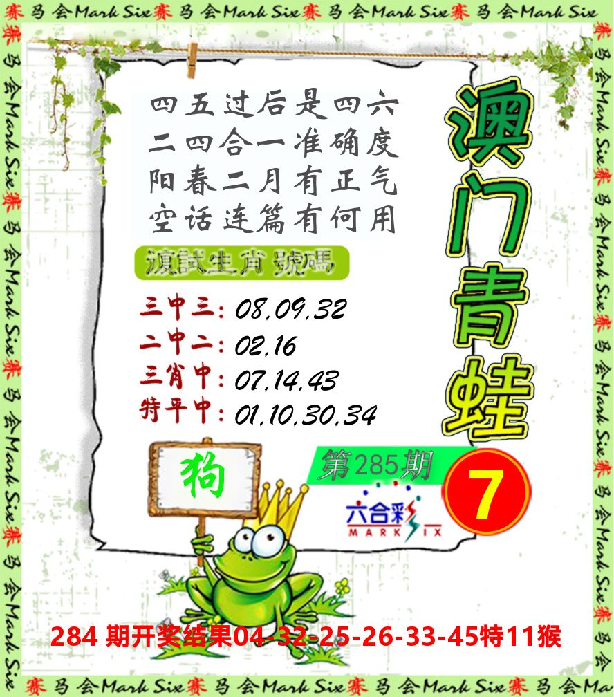 青蛙系列7 第285期