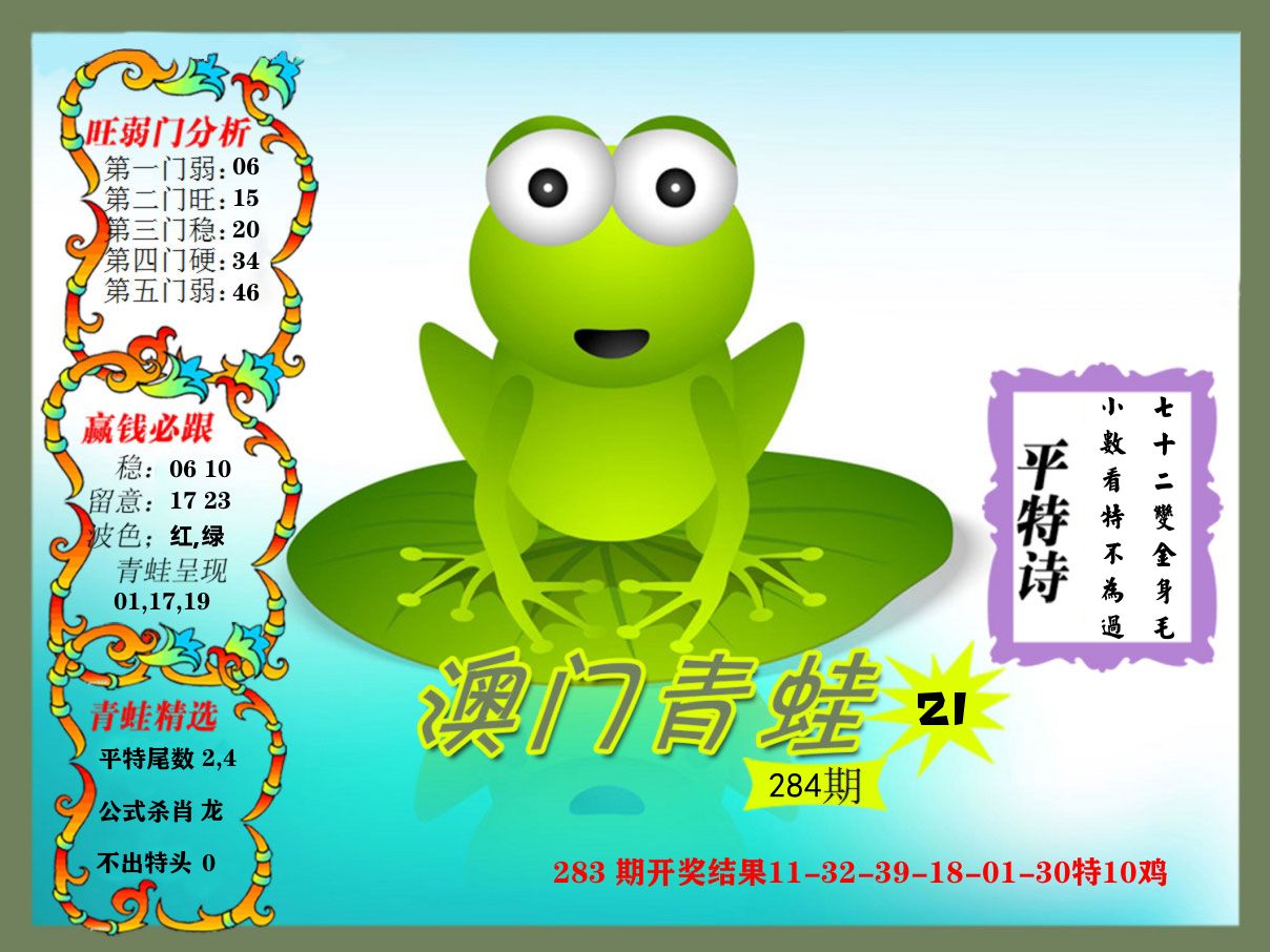 青蛙系列21 第284期