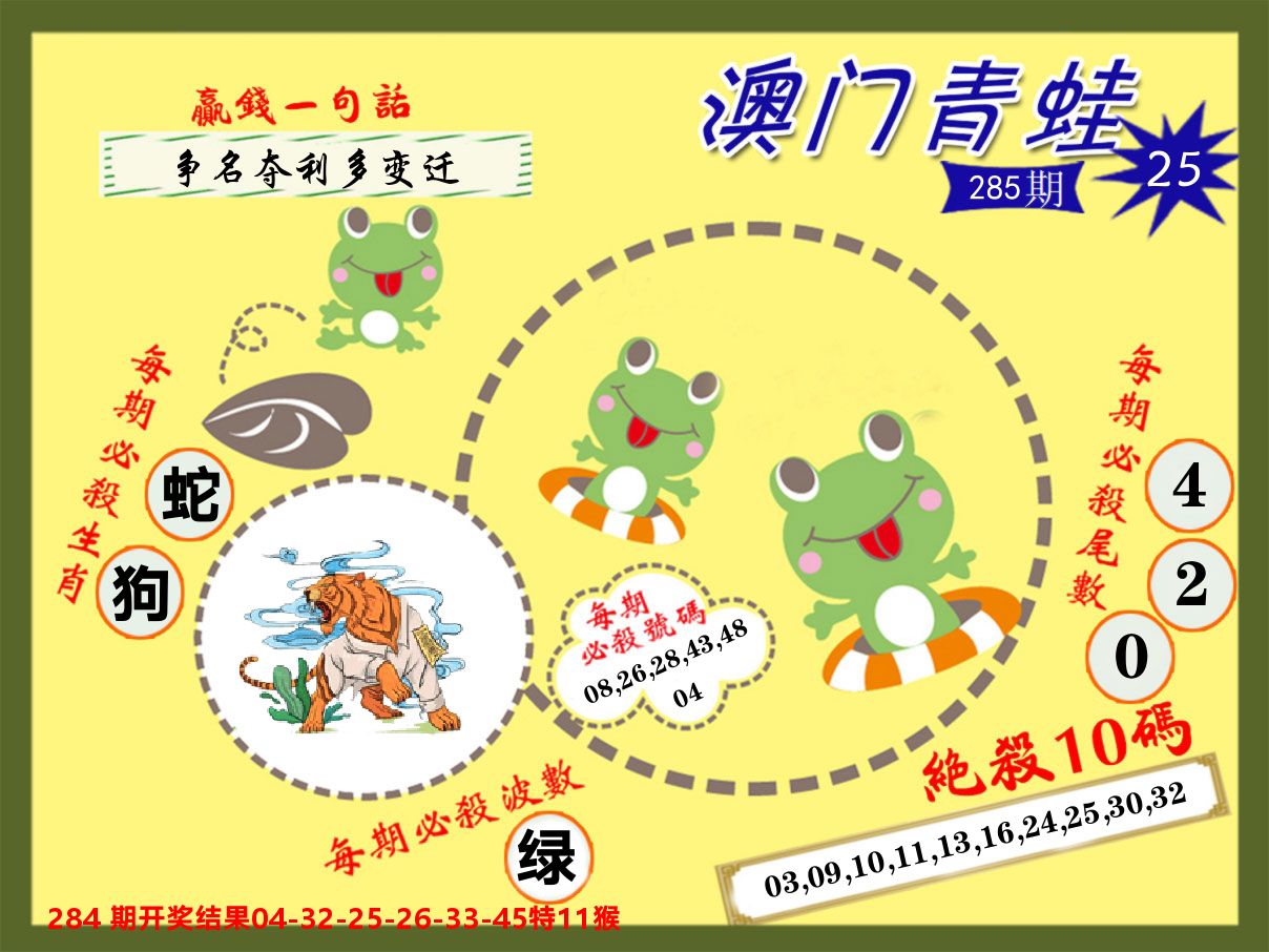 青蛙系列25 第285期