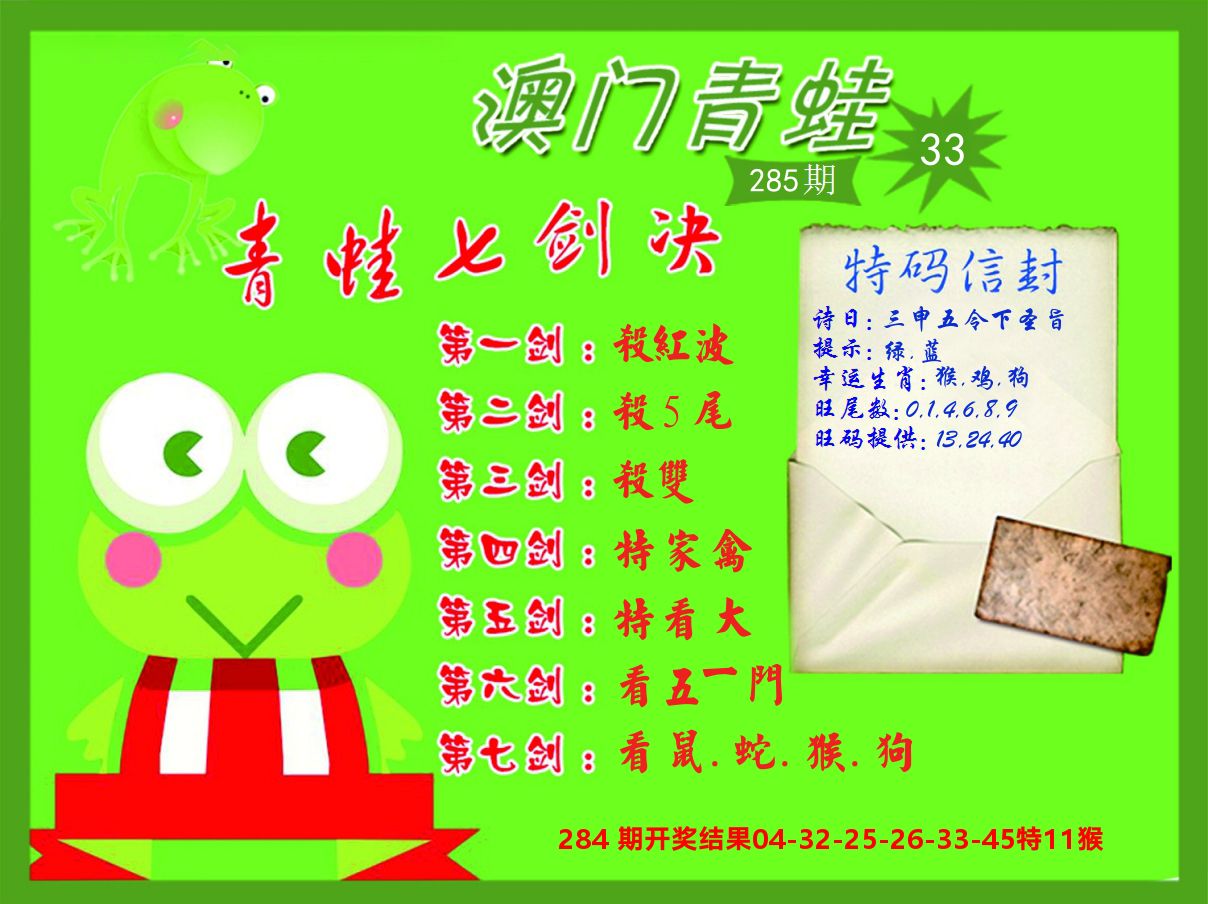 青蛙系列33 第284期