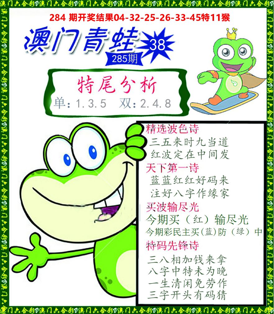 青蛙系列38 第285期