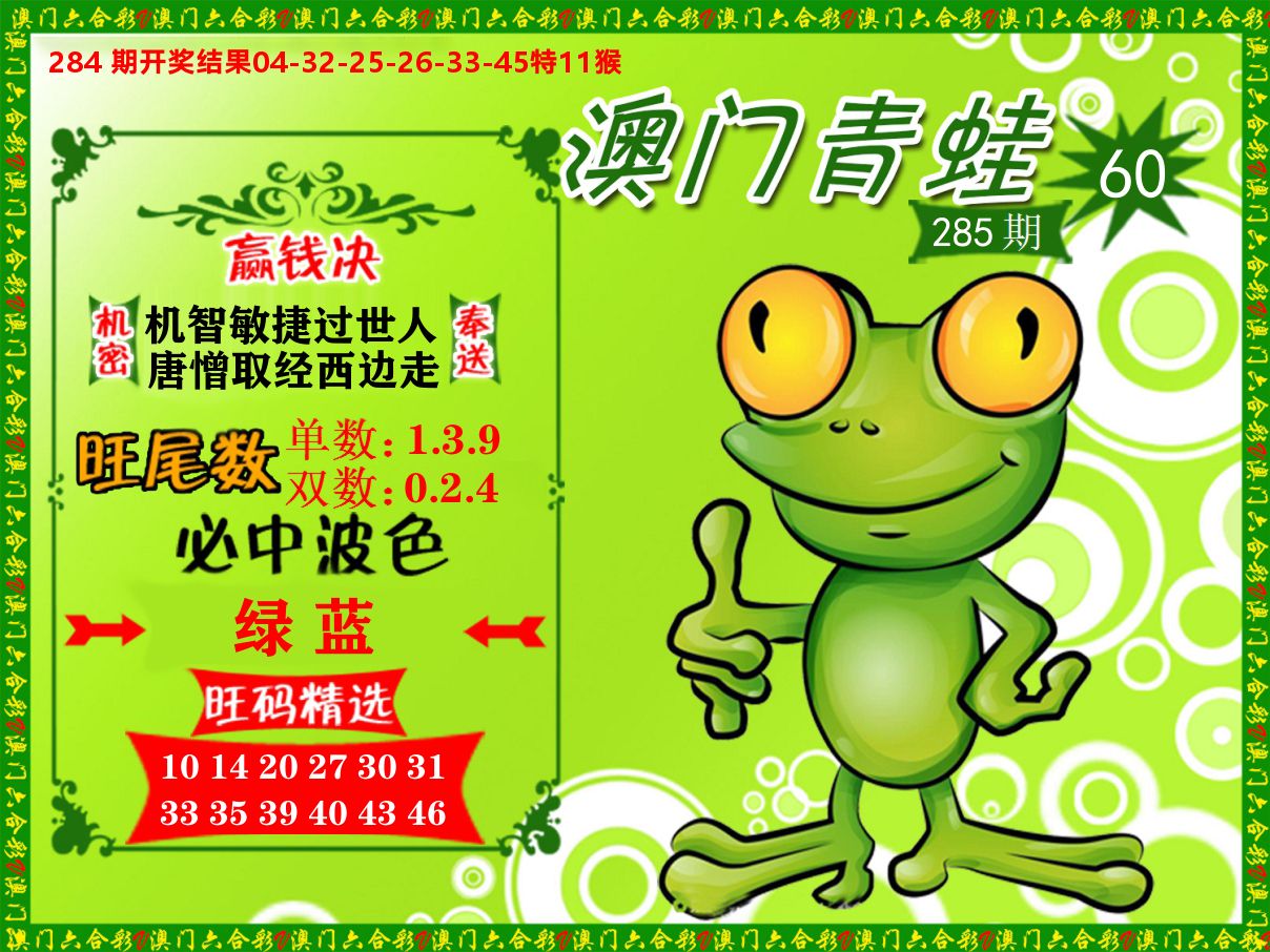青蛙系列60 第285期