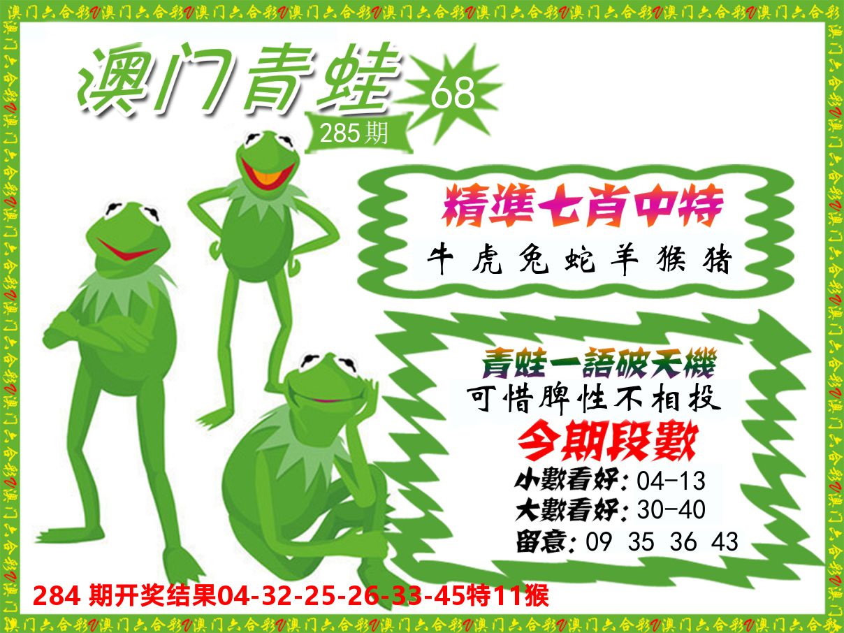 青蛙系列68 第285期
