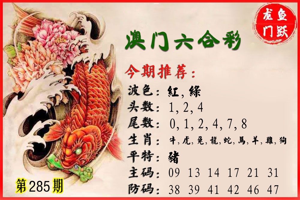 鱼跃龙门 第285期