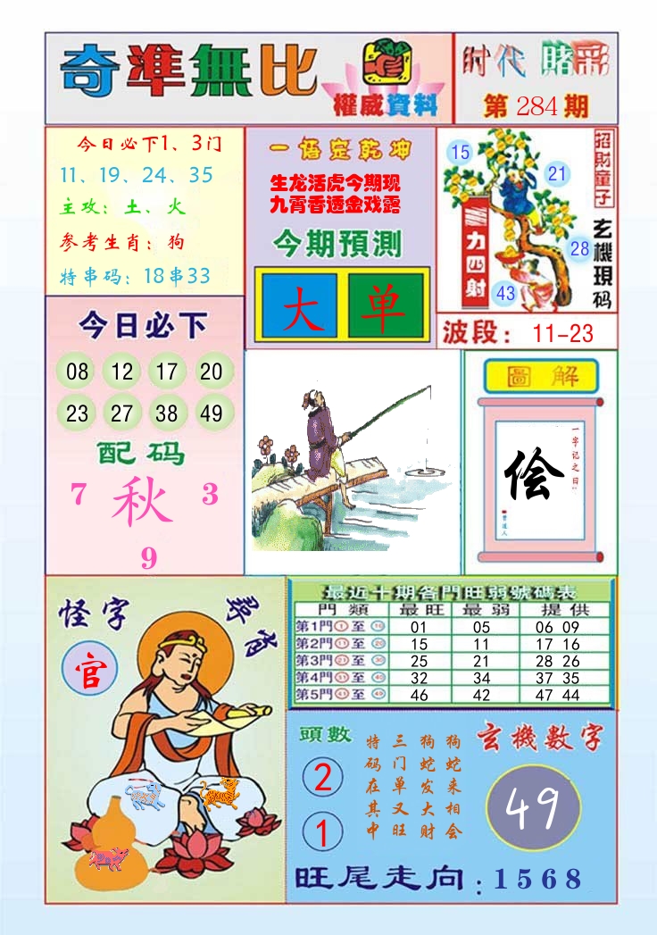 时代赌彩 第284期