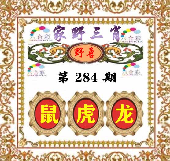 家野三肖 第284期