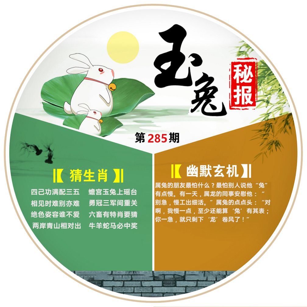 玉兔秘报 第284期