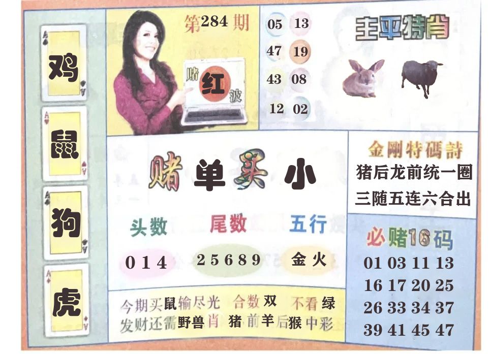 四肖八码 第283期
