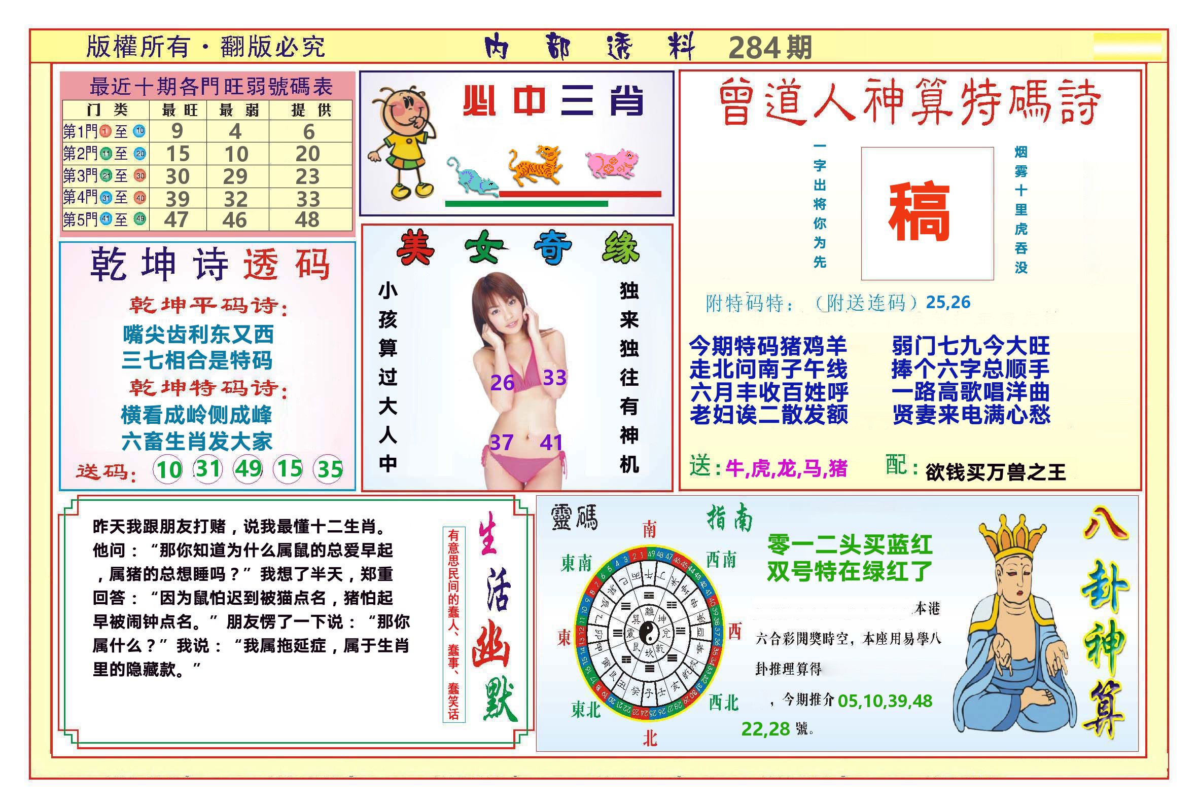 澳门内部透料B 第283期