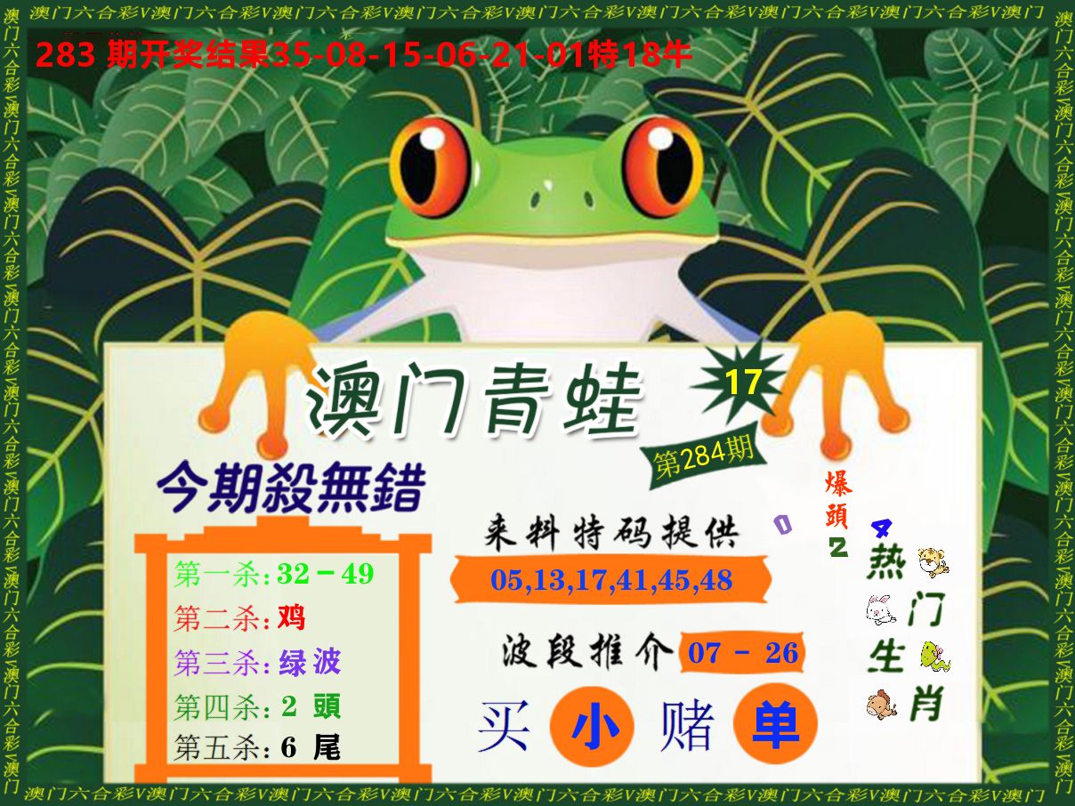 青蛙系列17 第284期