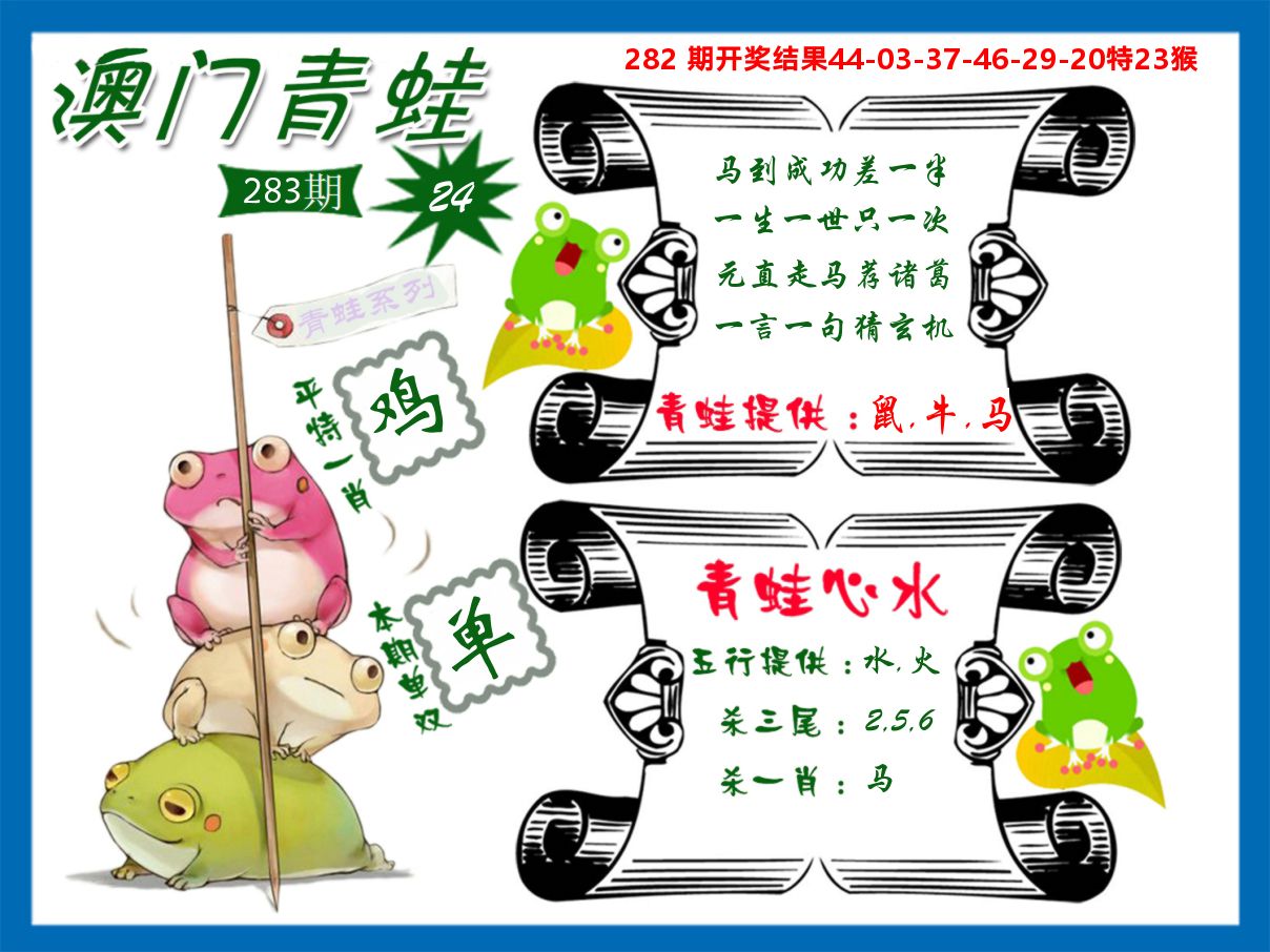 青蛙系列24 第283期