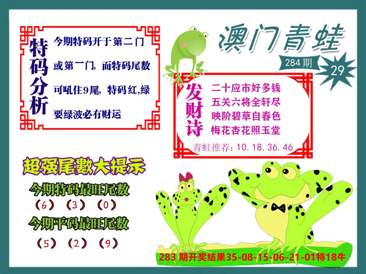 青蛙系列29 第284期