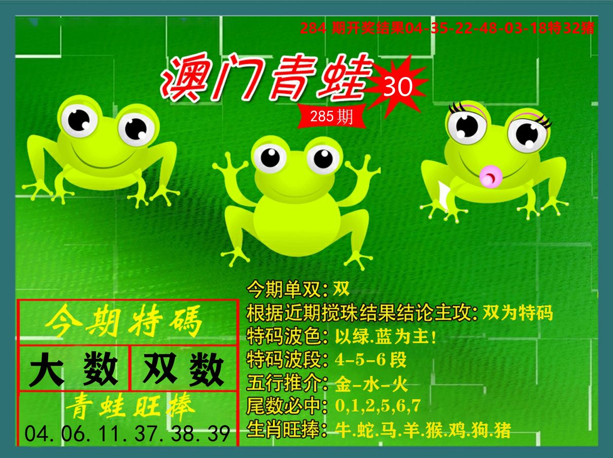 青蛙系列30 第285期