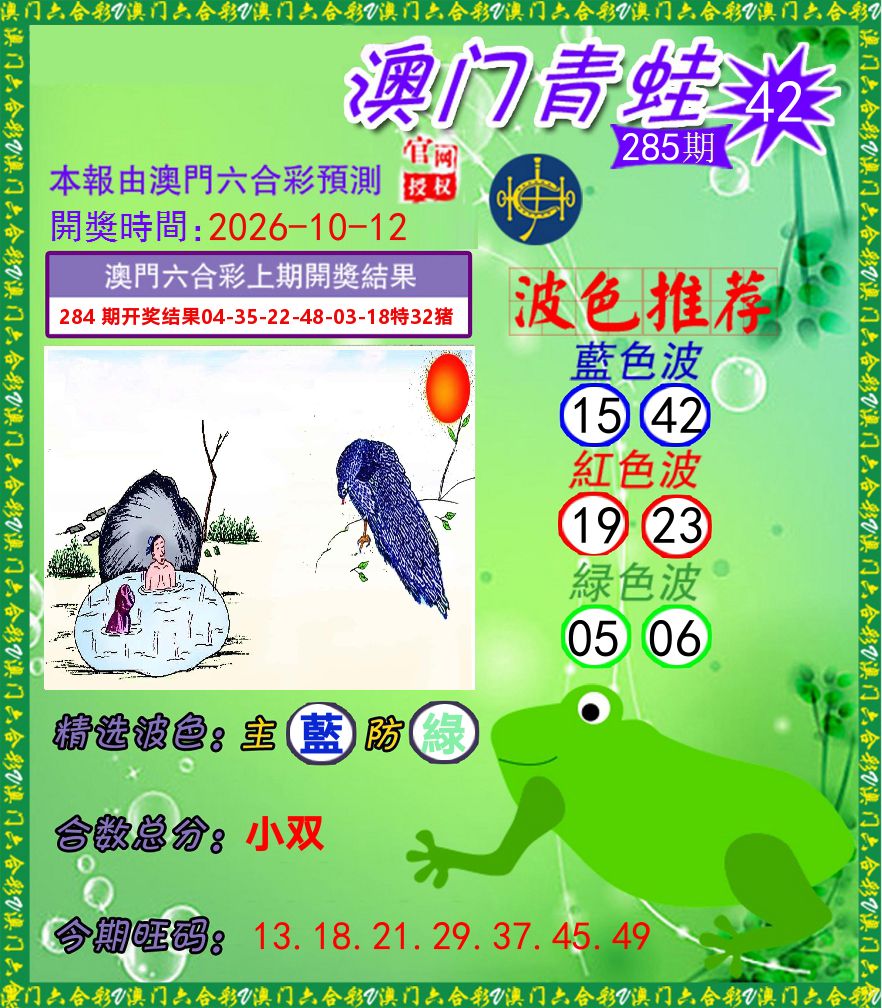 青蛙系列42 第285期