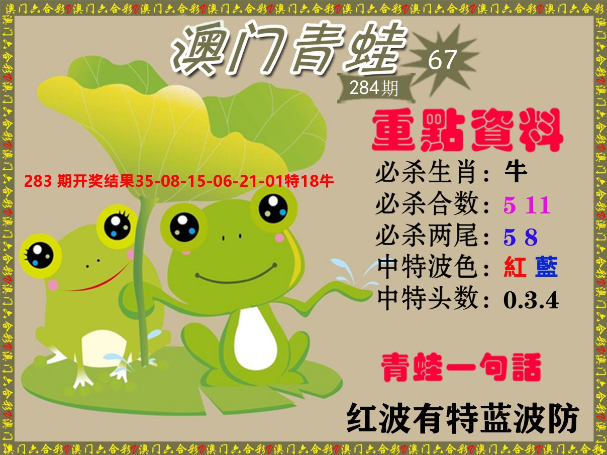 青蛙系列67 第284期