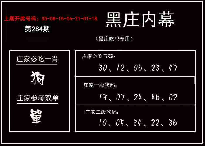 黑庄内幕 第283期
