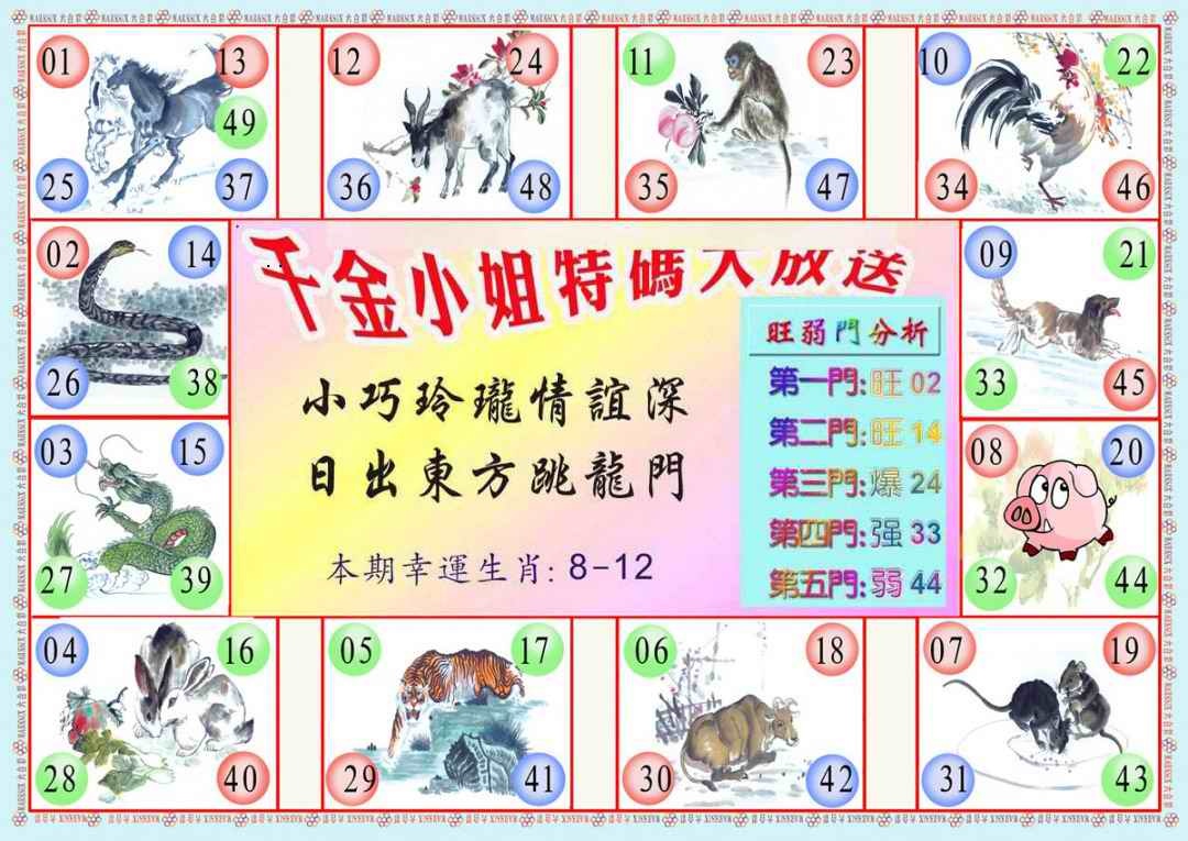 千金小姐B版 第109期