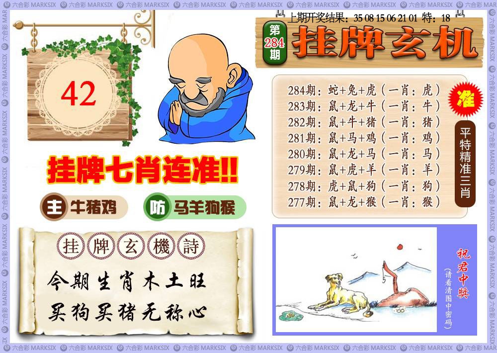 挂牌玄机 第284期