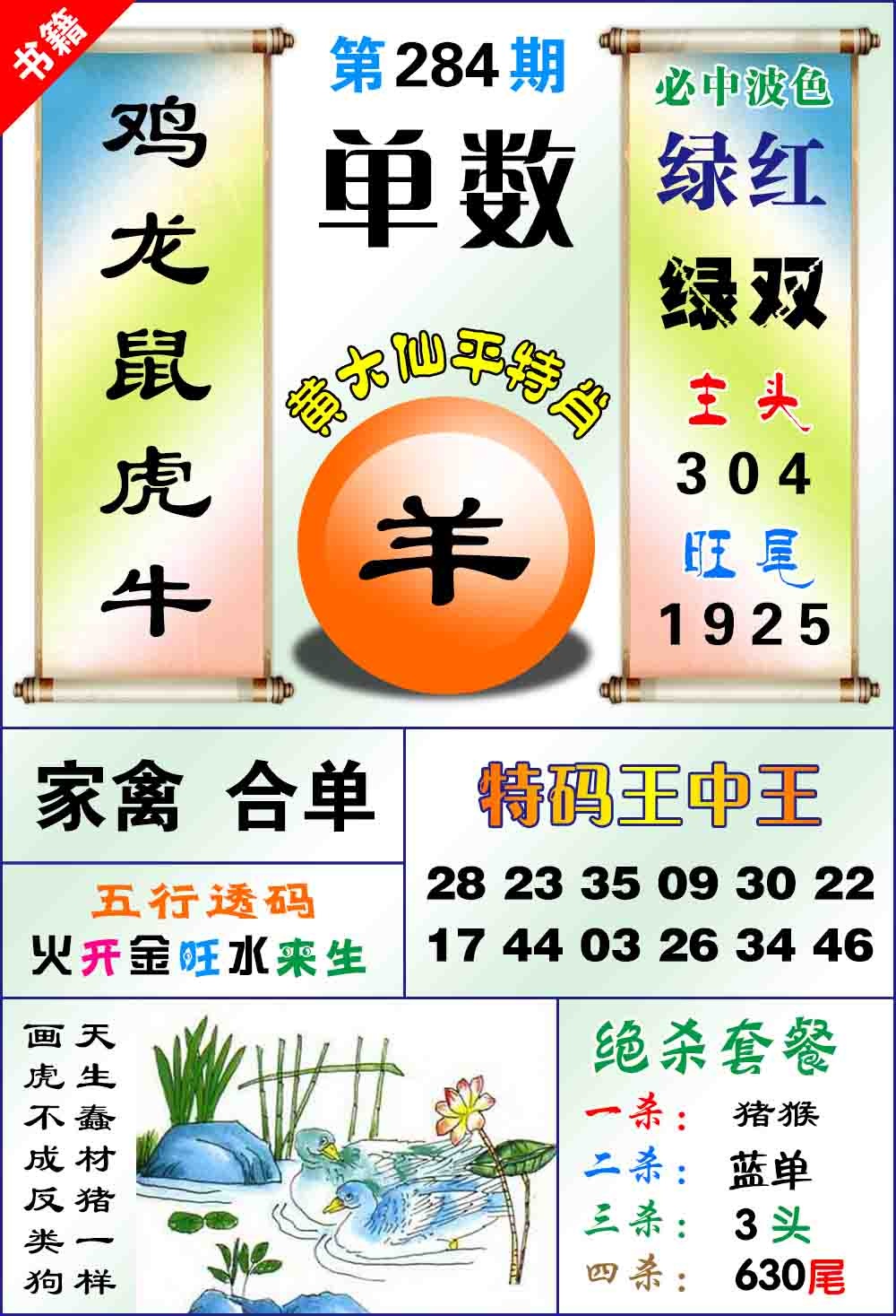 澳门平特王中正 第284期