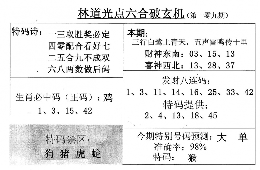 林道光 第108期