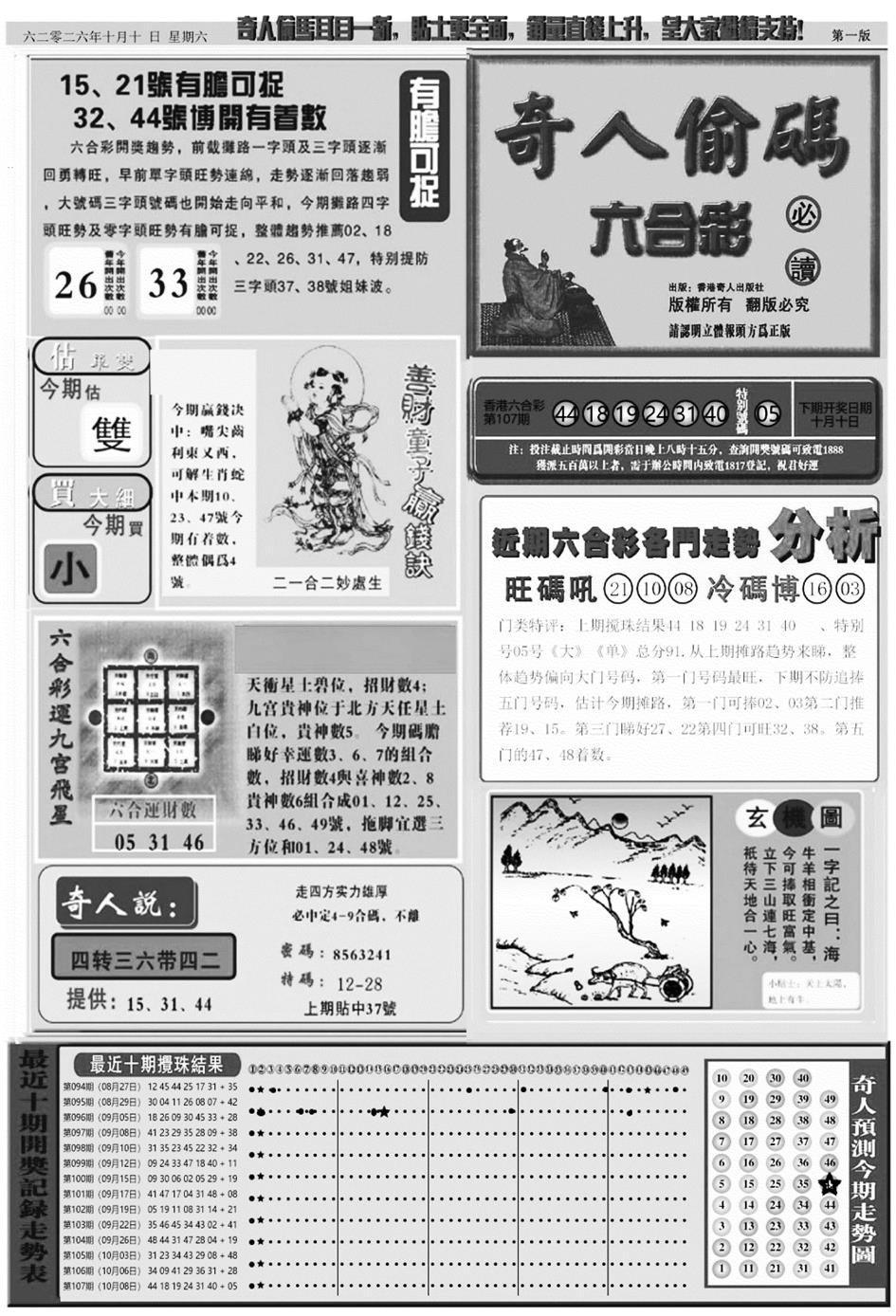 老奇人A 第108期