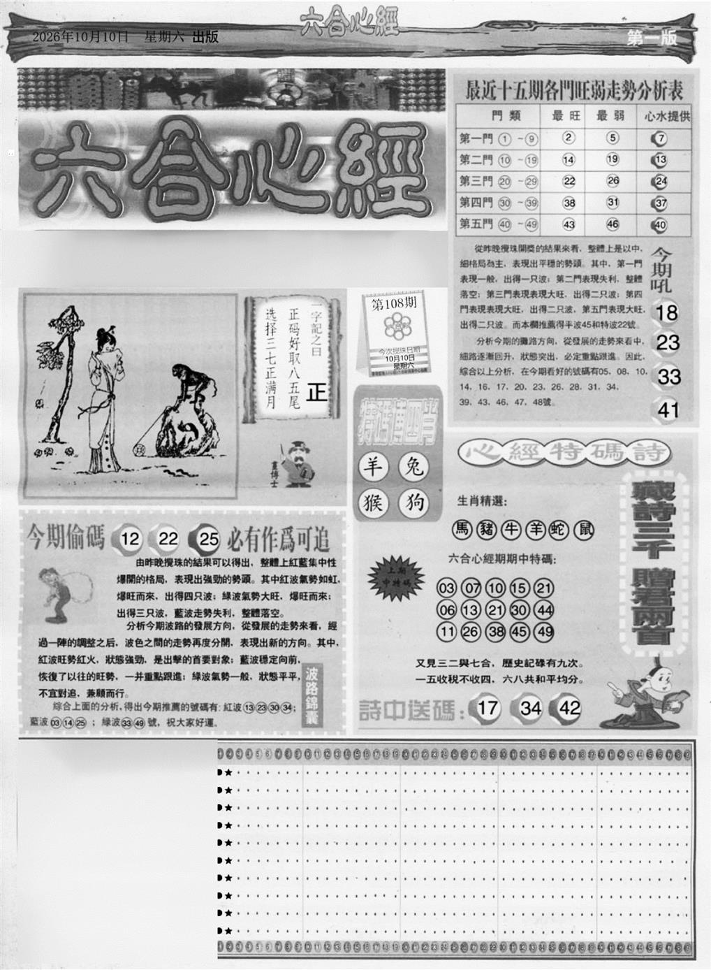 心经A 第108期