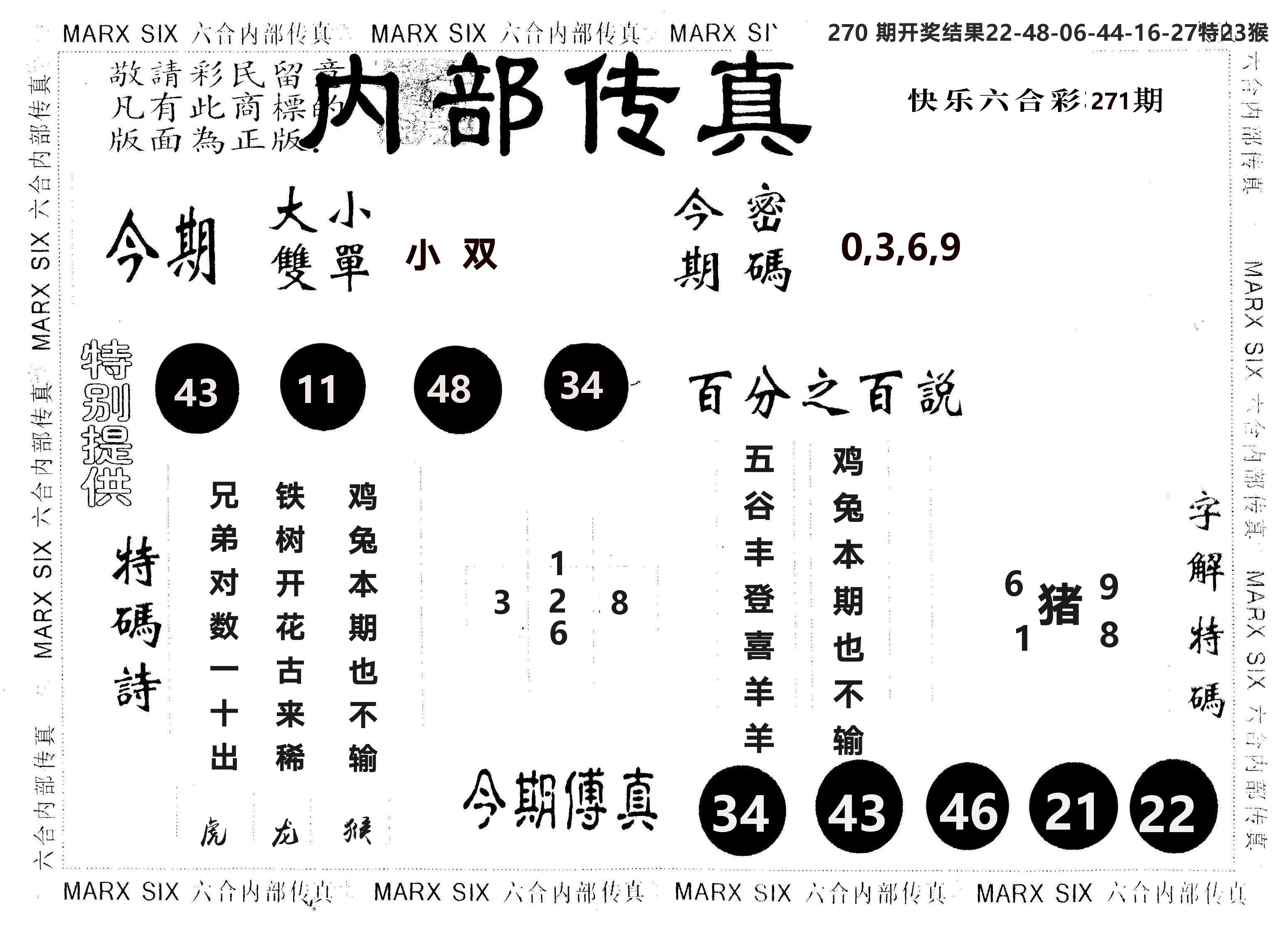 另版内部传真 第270期