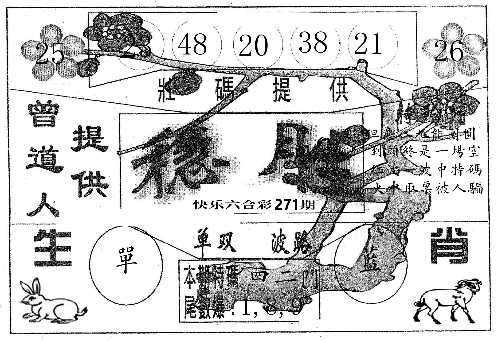 稳胜 第271期