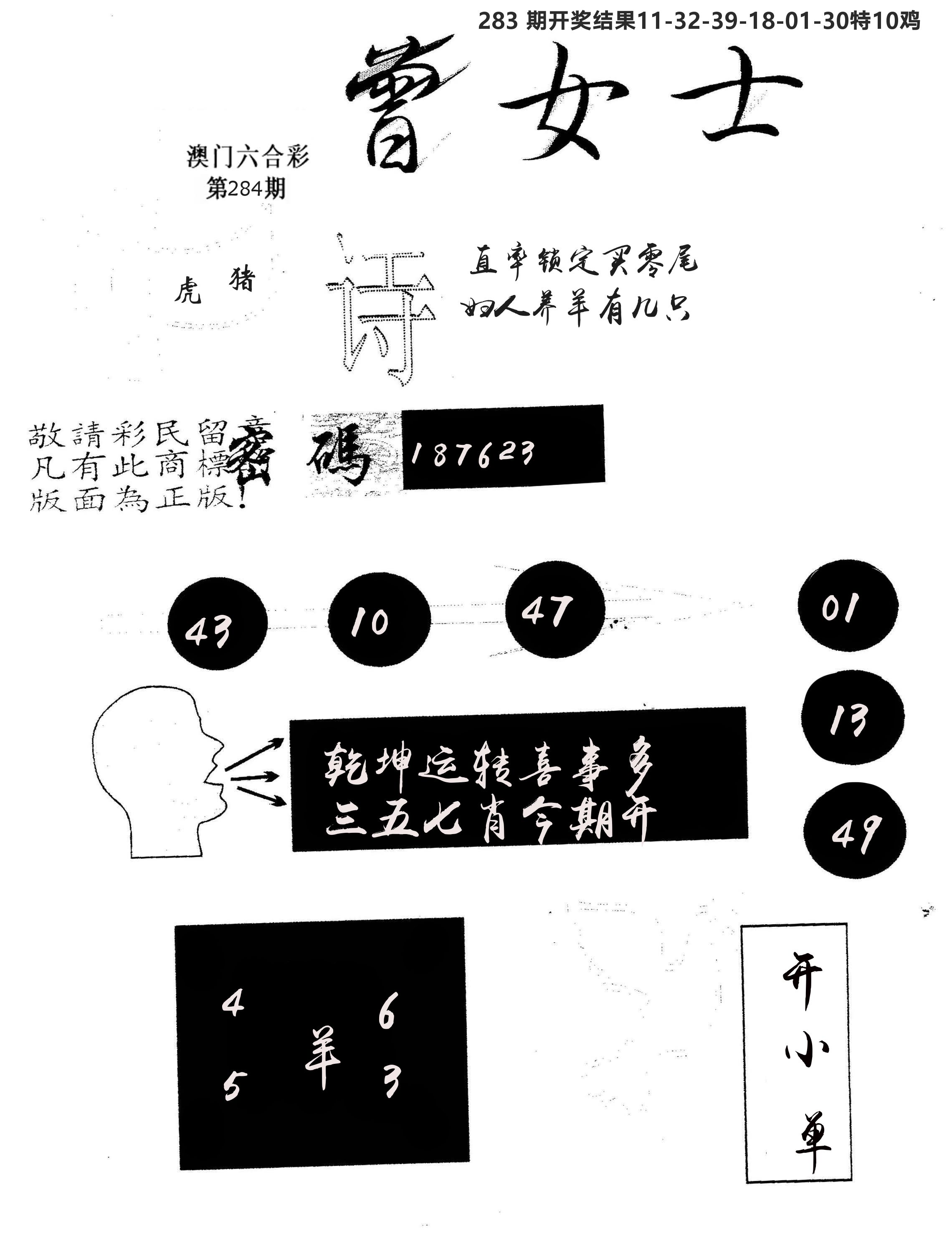 另版曾女士百灵鸟 第284期