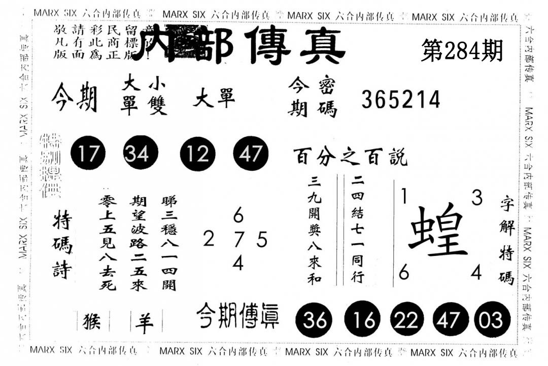 内部传真 第284期